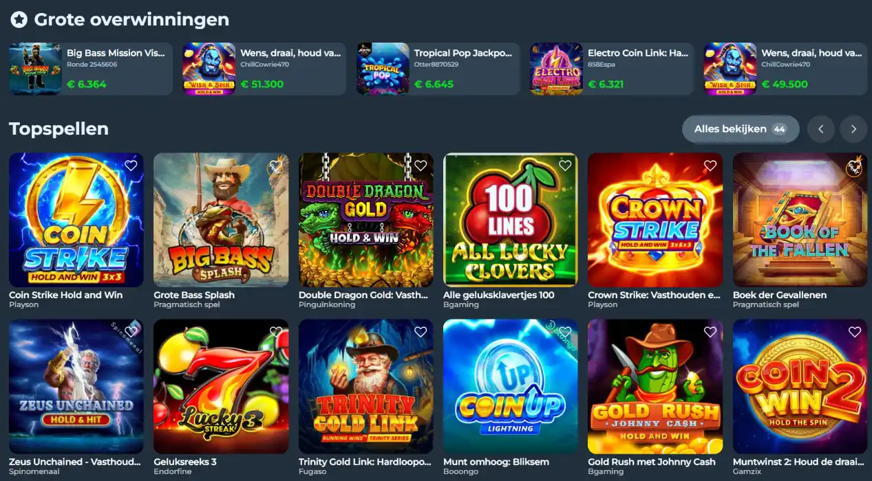 Gigaspinz Startpagina